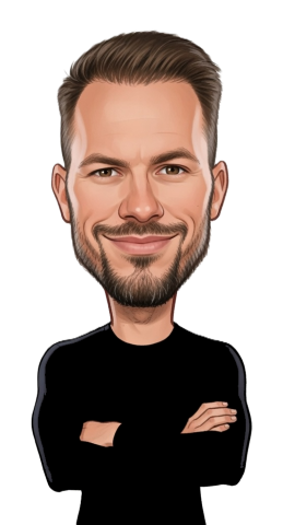 Albin Ouschan caricature