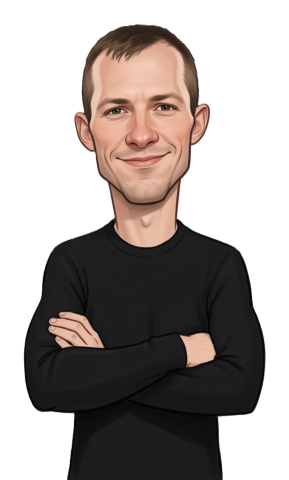 Justin Bergman caricature