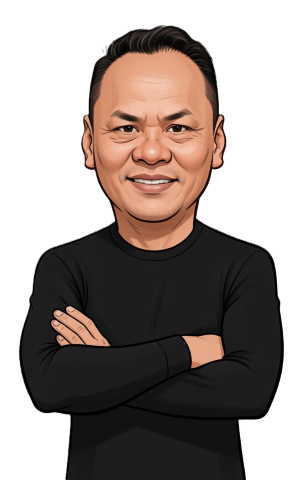 Francisco Bustamante caricature