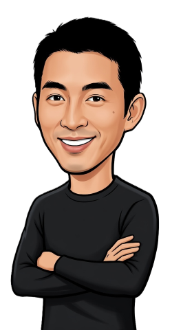 Chin Shung Yang caricature