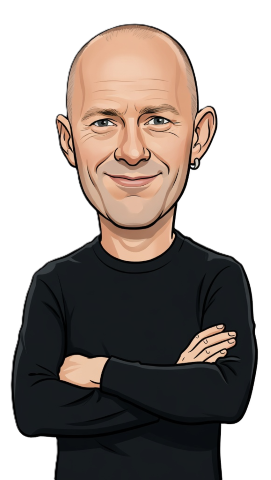 Daryl Peach caricature
