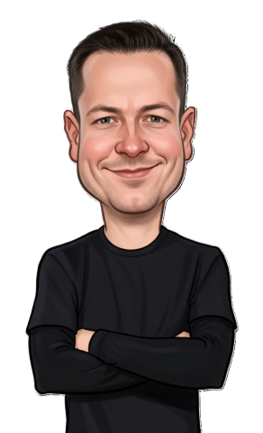 Tim De Ruyter caricature