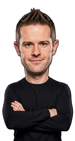 Mark Gray caricature