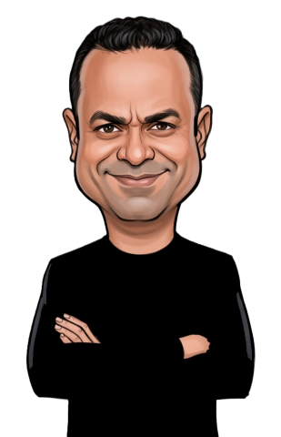 Imran Majid caricature