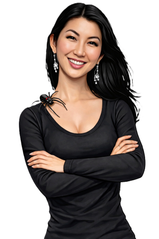 Jeanette Lee caricature