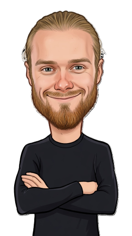 Mickey Krause caricature