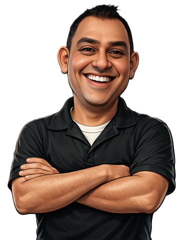 Tony Mathew caricature